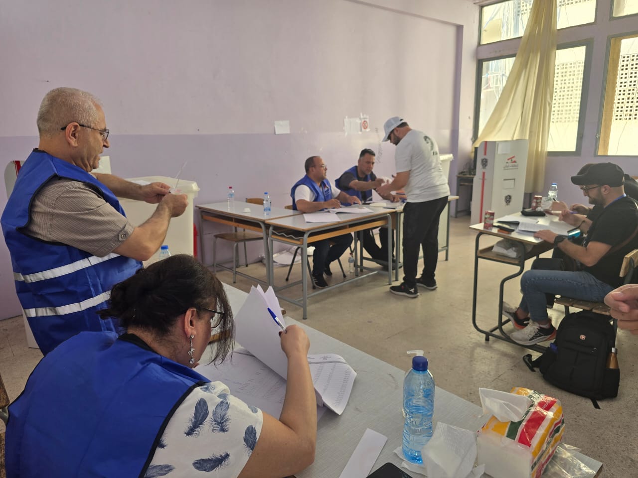 مركز اقتراع. (النهار)