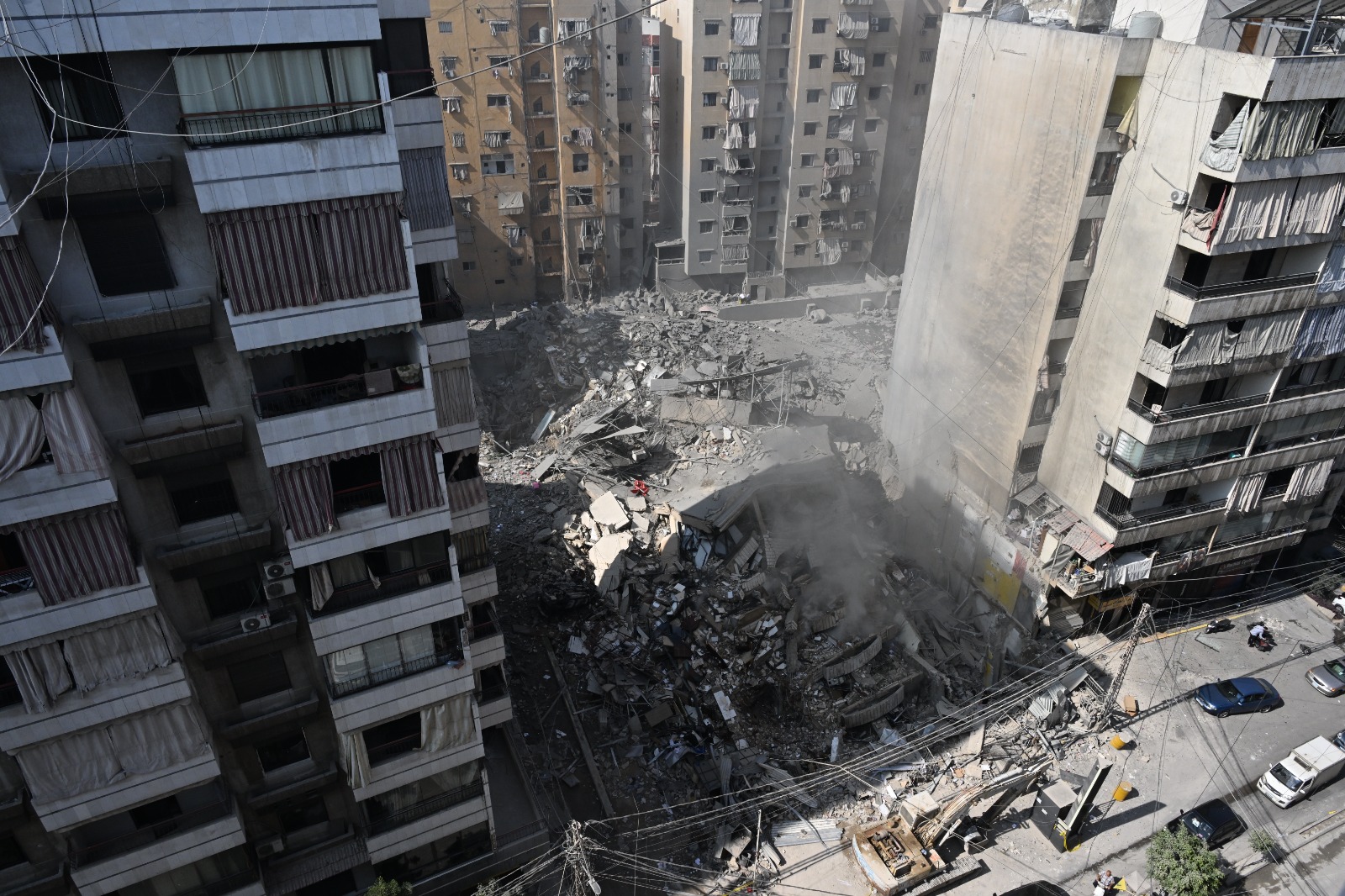 الدمار في الضاحية الجنوبية (حسام شبارو).