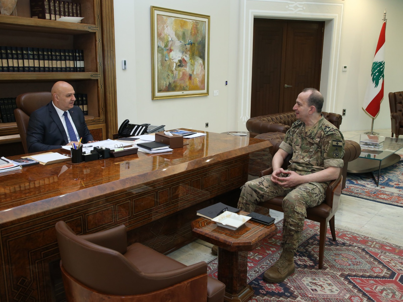 عون مستقبلاً قائد الجيش. (الرئاسة اللبنانية)