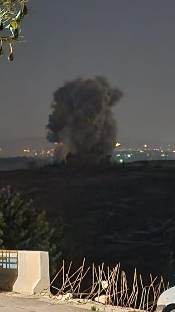 غارة إسرائيلية ثانية تستهدف بلدة تبنا في أطراف البيسارية (تواصل اجتماعي)