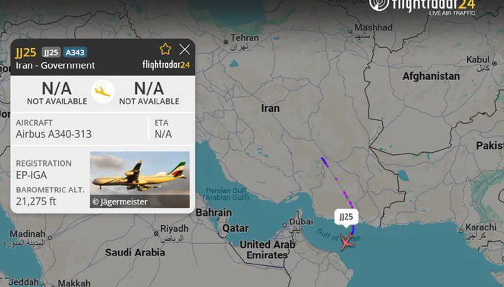 "القناة 12 الإسرائيلية": طائرة تابعة للحكومة الإيرانية غادرت إيران قبل وقت قصير