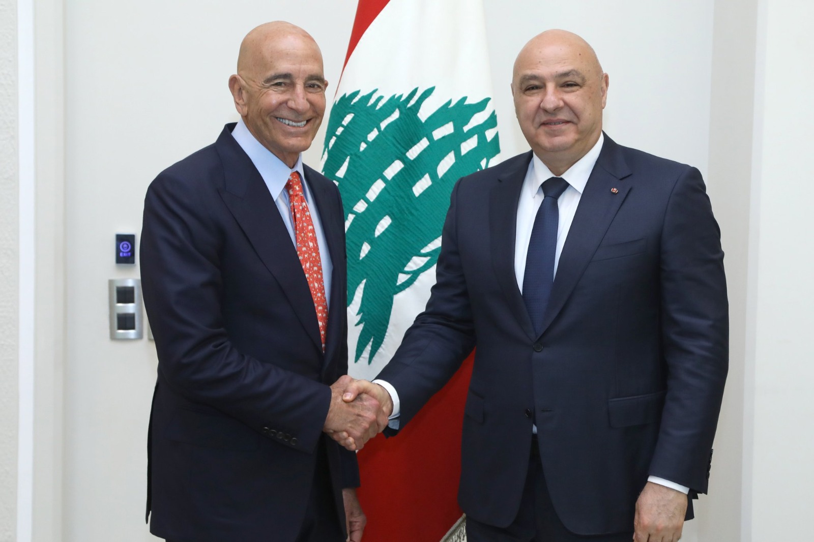 عون وبراك. (الرئاسة)