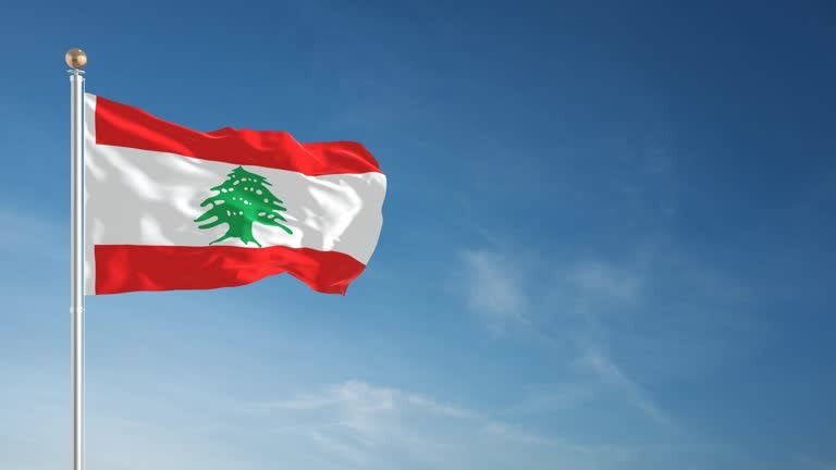 علم لبنان. (وكالات)