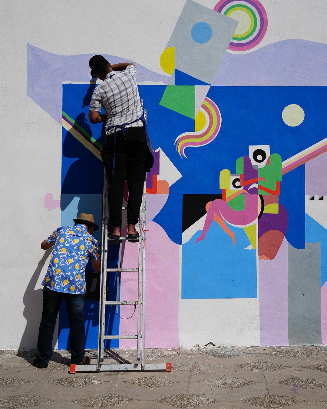 من جداريات موسم أصيلة الـ45.