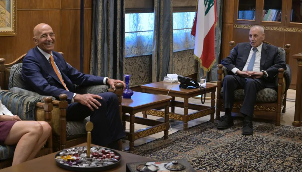 برّاك مرتاح لرد لبنان ومع "طمأنة الشيعة"... وبري: نريد وقف النار أولاً