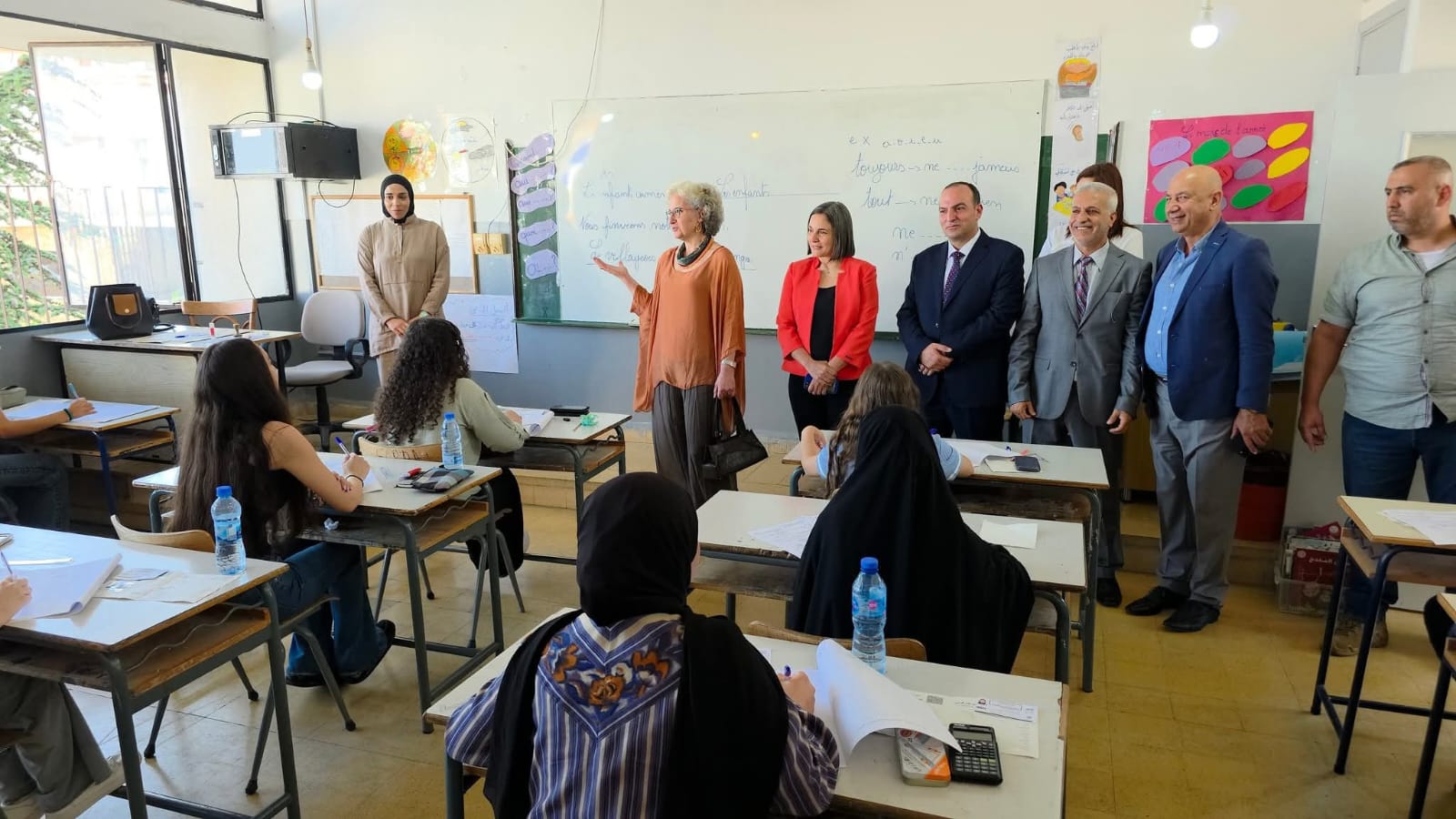  وزيرة التربية جالت على مراكز الامتحانات الرسمية في شمال لبنان (مراسل النهار). 