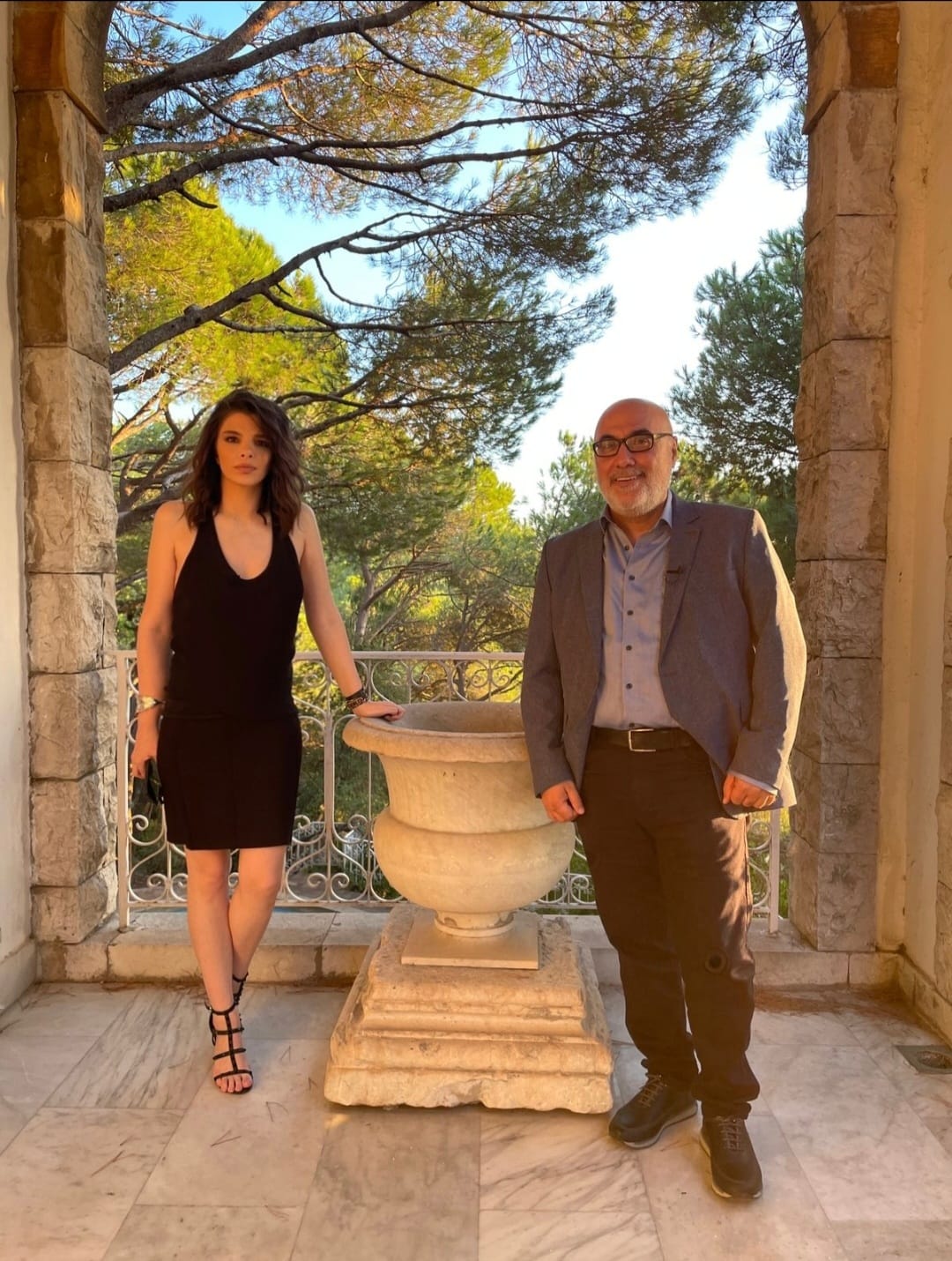 ميشيل تويني ونعيم حلاوي في “بيت الشاعر“.