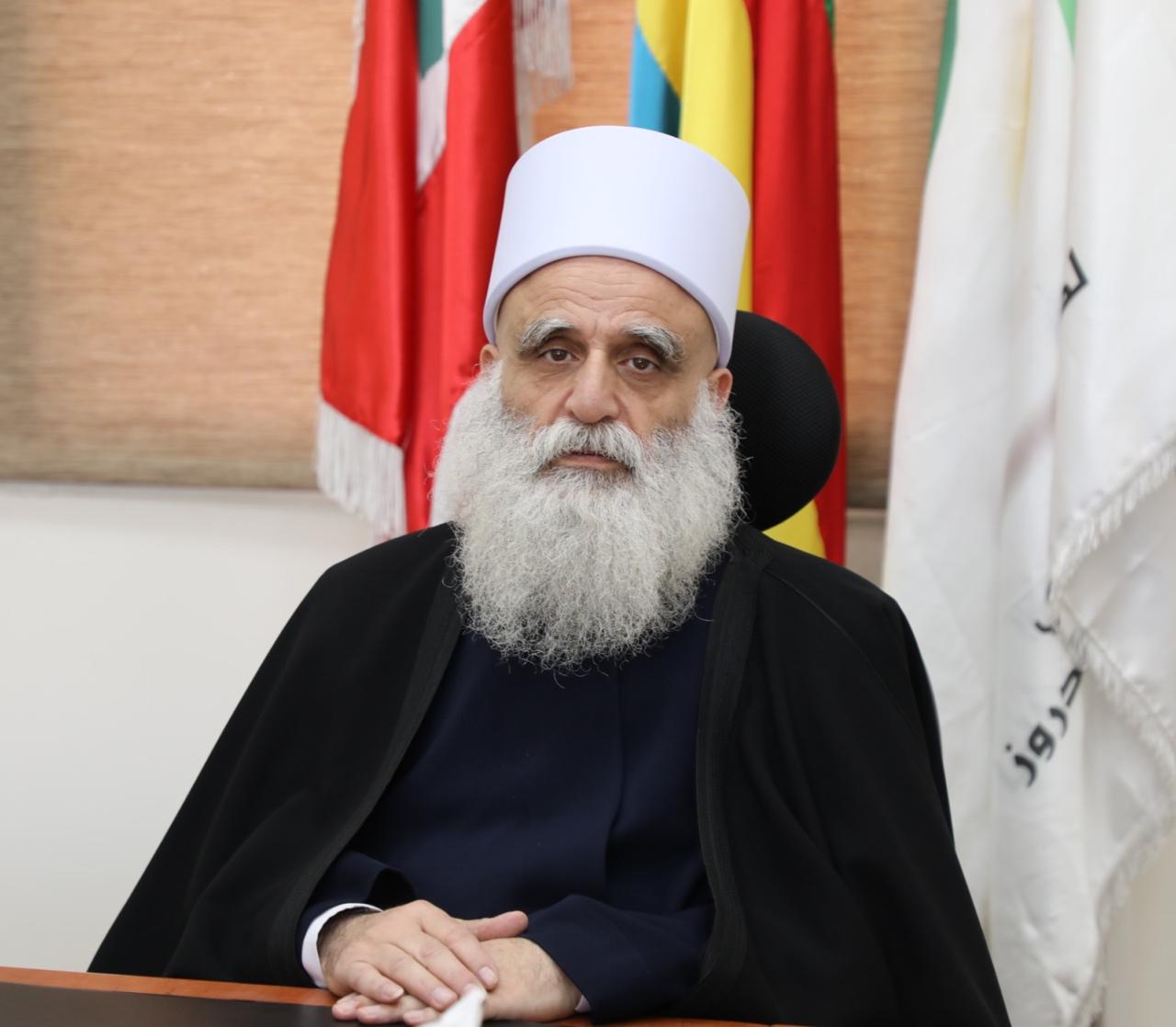 شيخ عقل طائفة الموحدين الدروز سامي أبي المنى (وكالات)