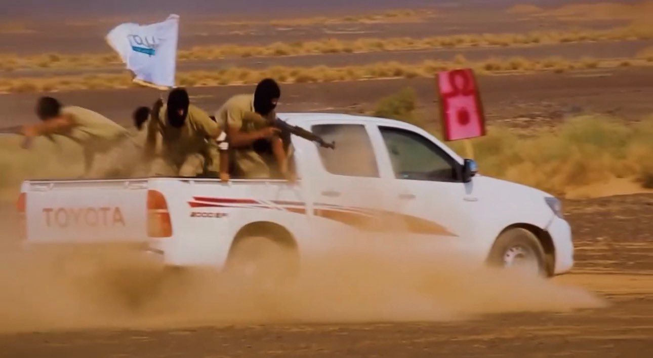 صورة من مقطع الفيديو الذي نشرته حركة حسم (تواصل اجتماعي)