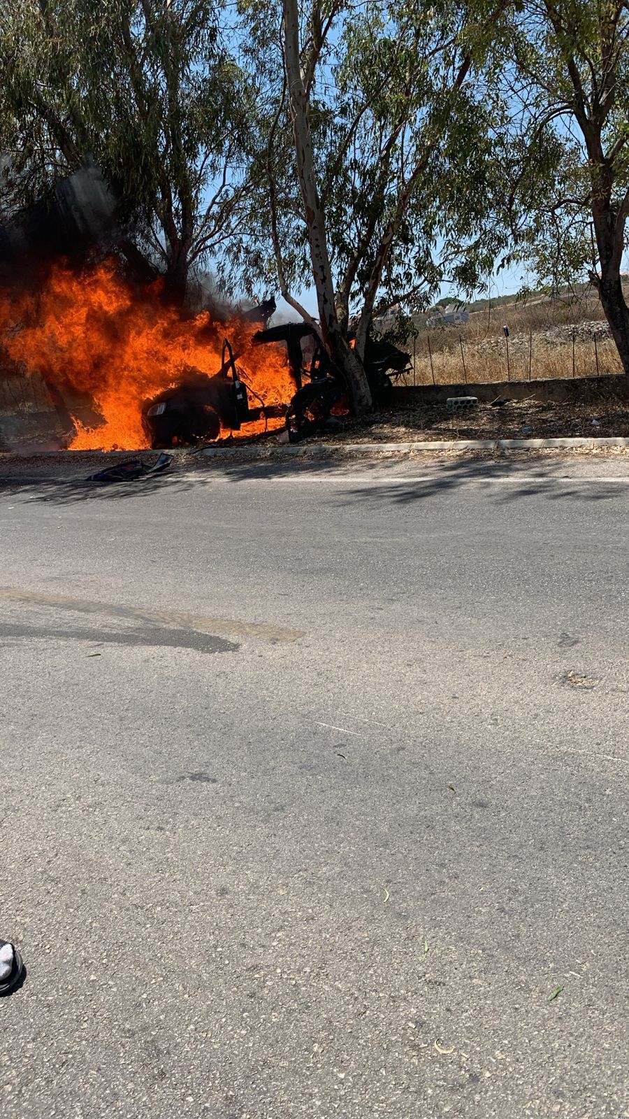 استهداف سيارة في منطقة برعشيت جنوب لبنان (النهار)