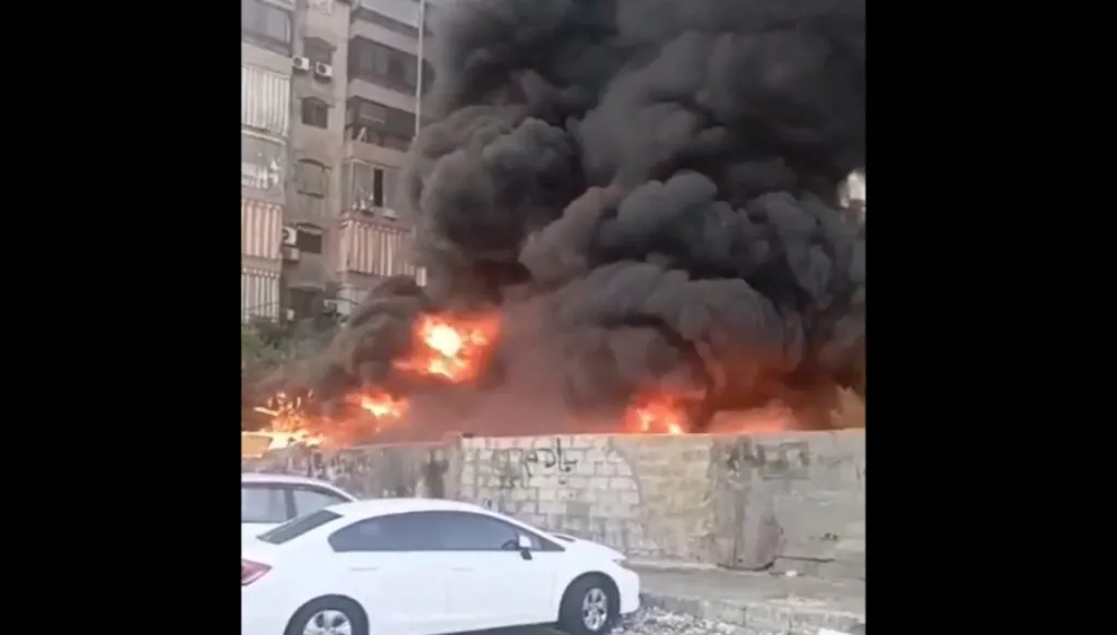 بالفيديو - حريق كبير في أرض جلول – الطريق الجديدة والأهالي يناشدون تدخلاً عاجلاً