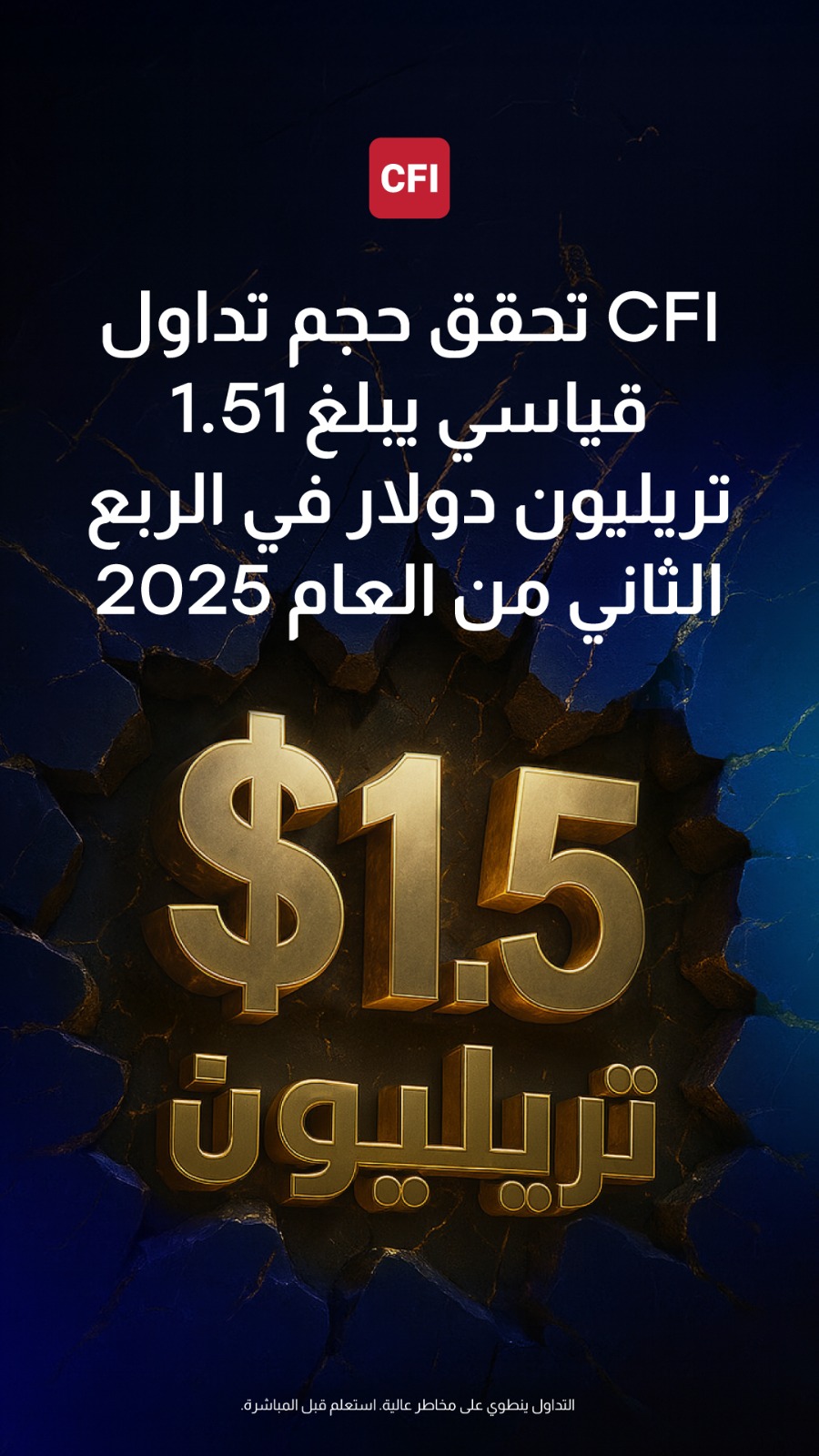 CFI تحقق حجم تداول قياسي في الربع الثاني من العام 2025.