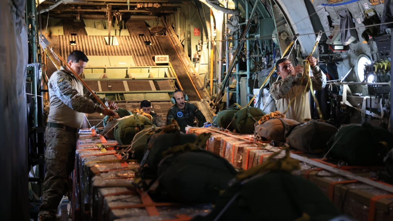 عملية الإنزال. (بترا)