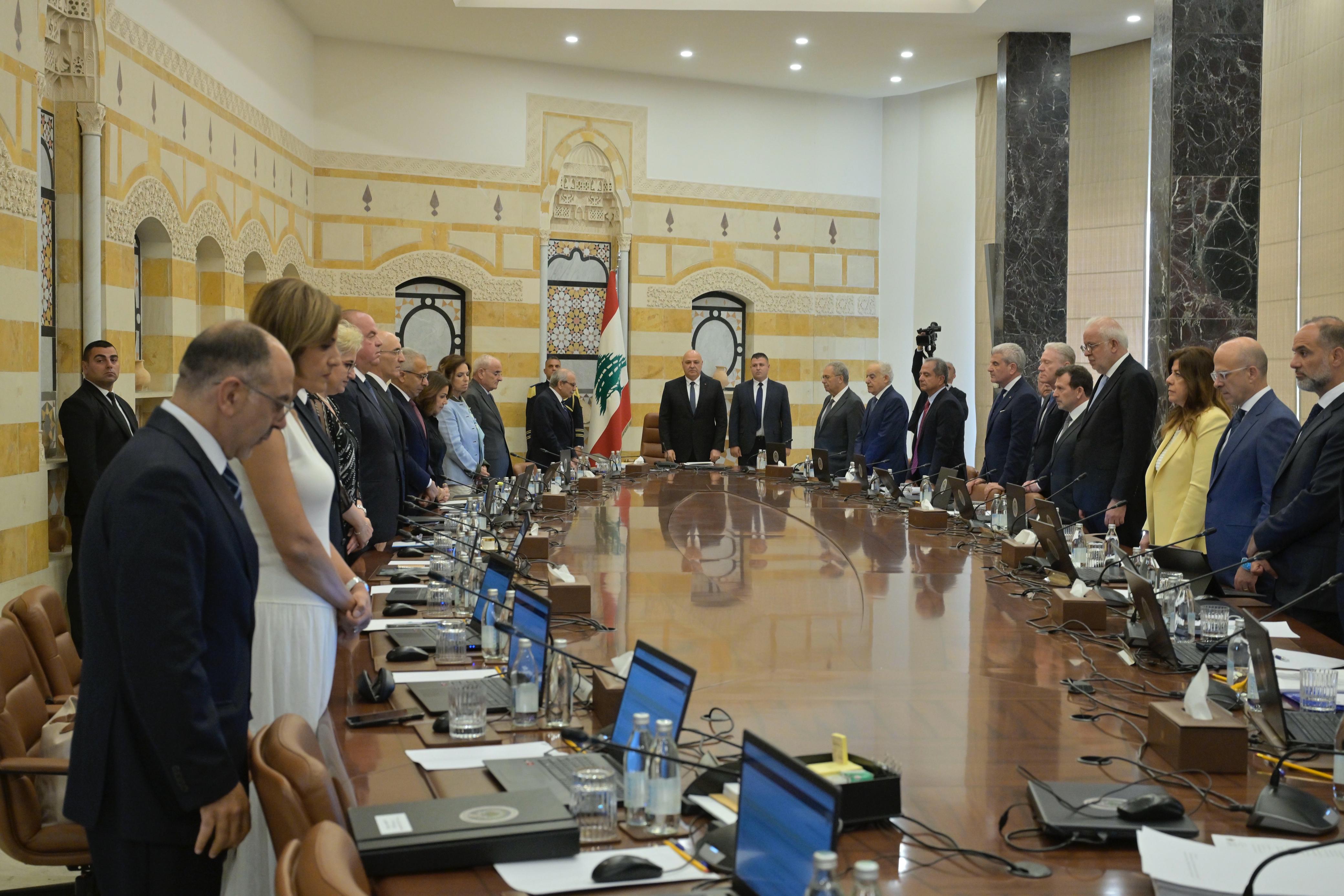 مجلس الوزراء برئاسة عون (نبيل اسماعيل).