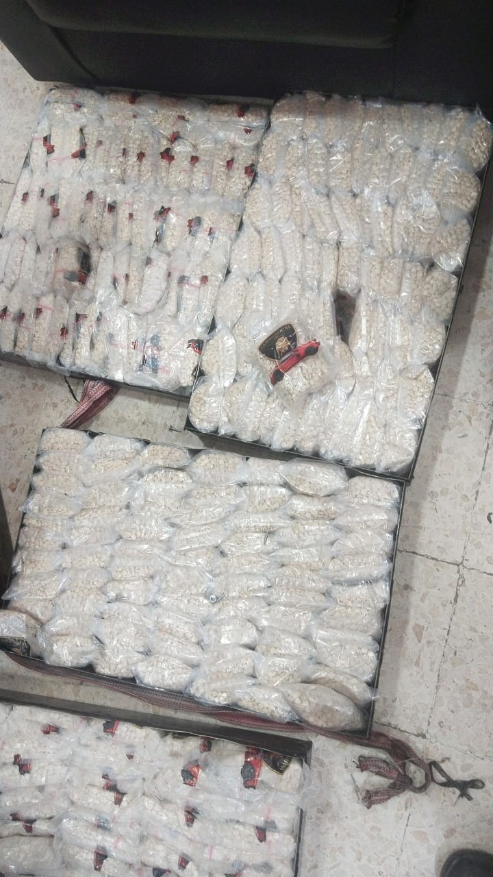 الحبوب المضبوطة. (وكالة بترا)