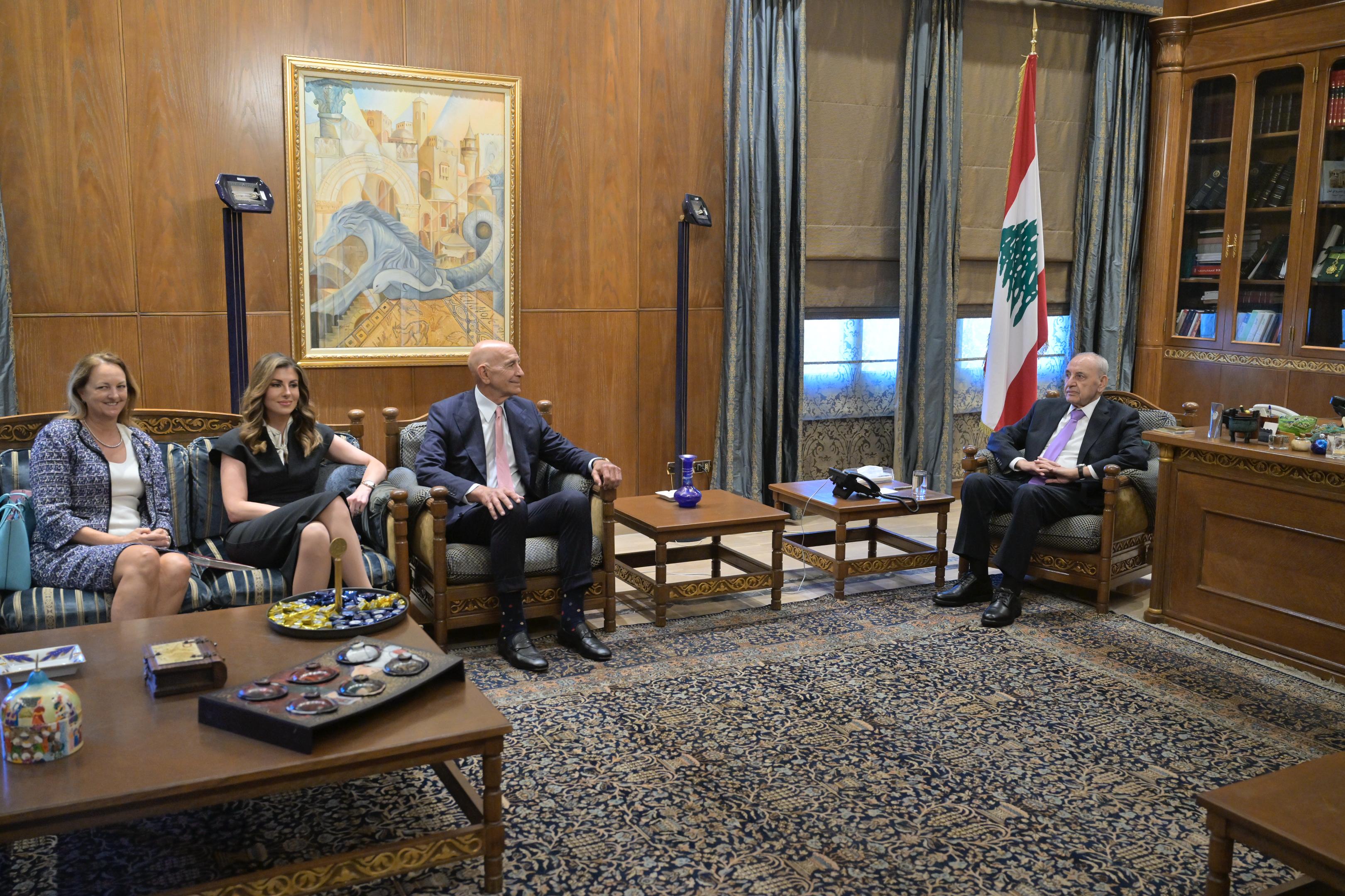 توم برّاك في عين التينة (حسام شبارو).