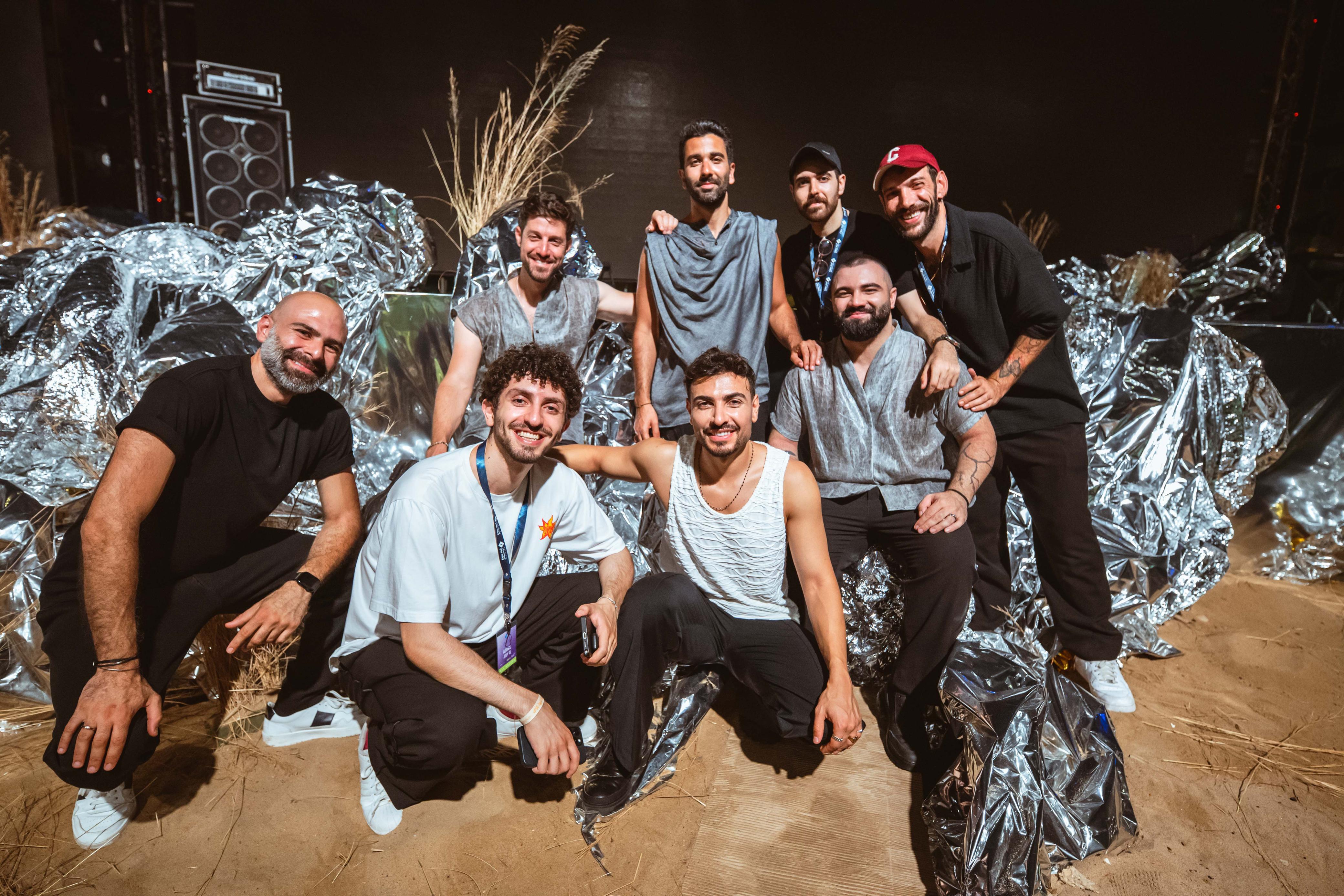 فريق عمل حفل فرقة أدونيس (المصدر: إيلي سلامة).