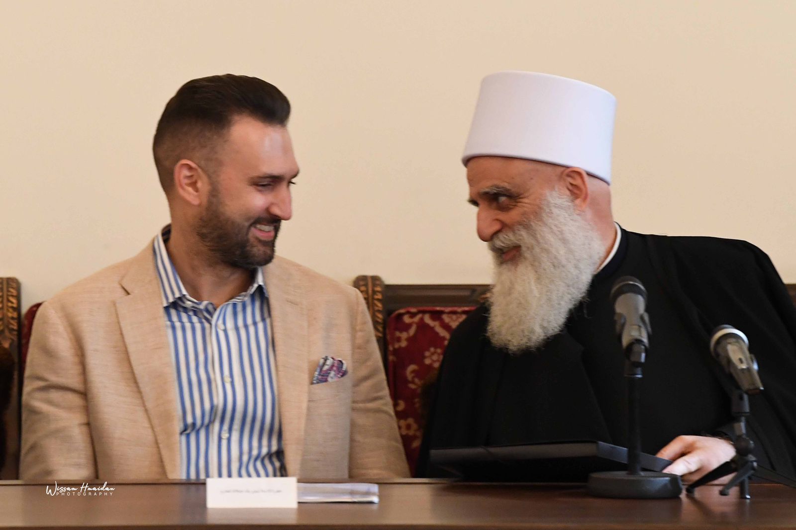 شيخ العقل وتيمور جنبلاط. (صورة مرفقة بالبيان)