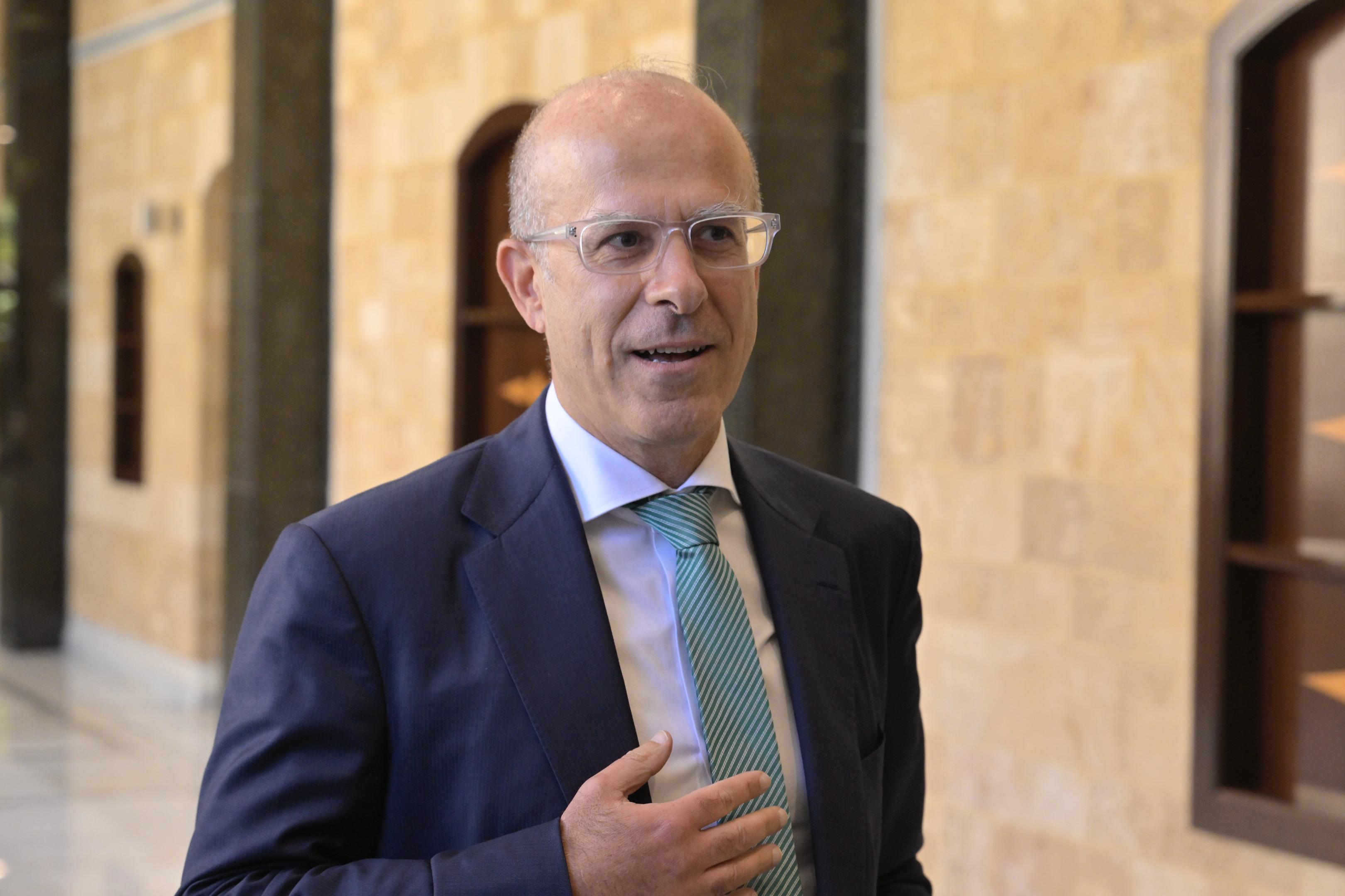 وزير التنمية الإدارية فادي مكي (نبيل إسماعيل).