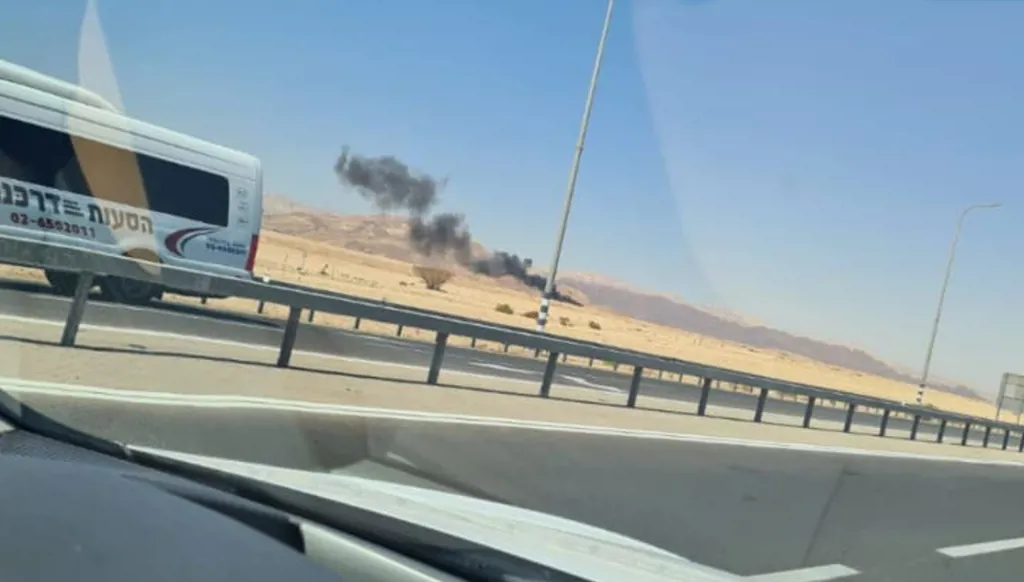 انفجار مسيرة يمنيّة في منطقة مطار رامون جنوبي إسرائيل