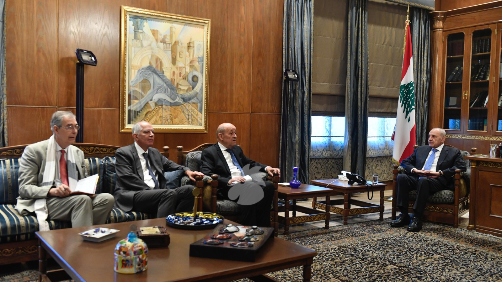 بري ولودريان. (حسام شبارو)