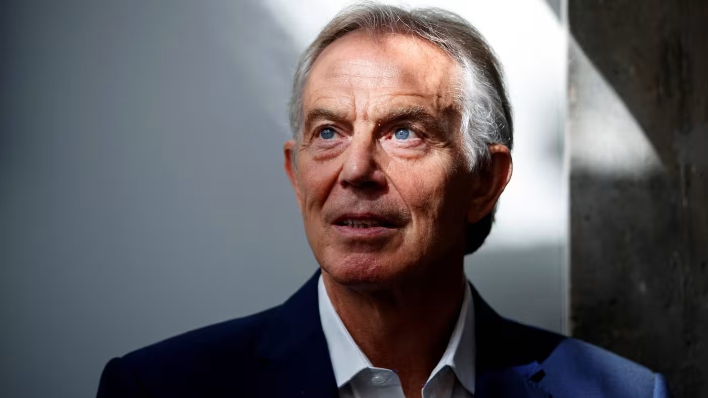 رئيس الوزراء البريطاني الأسبق توني بلير. (أ ف ب)