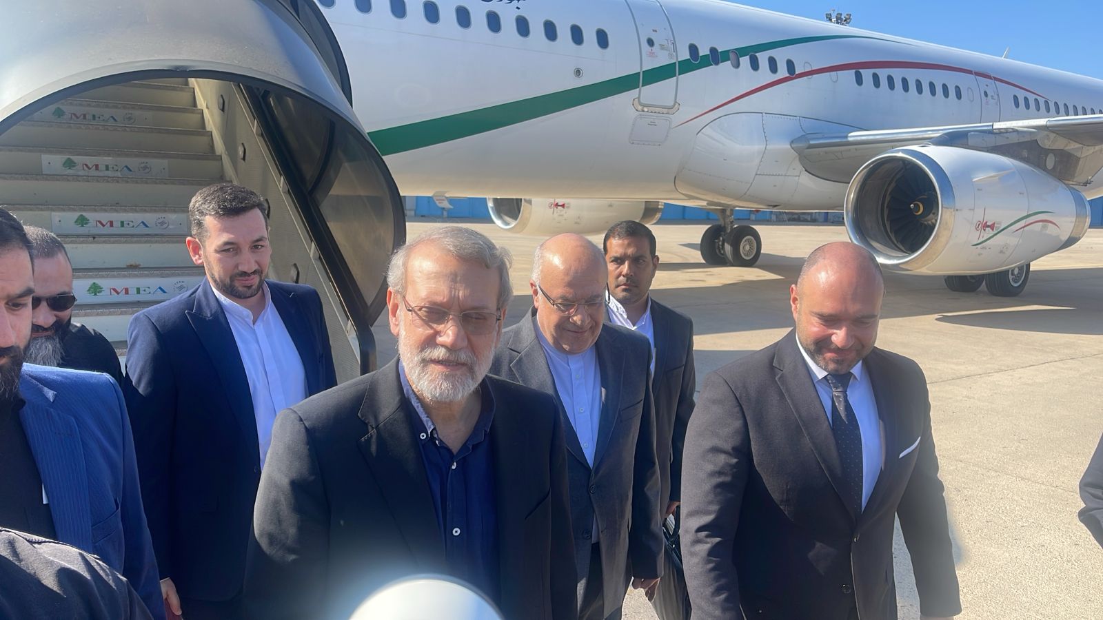 وصول لاريجاني إلى لبنان (مراسل النهار). 