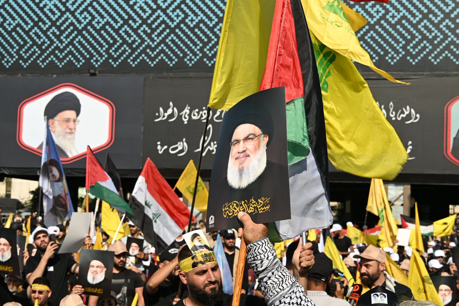 من مراسم الذكرى السنوية لاغتيال نصرالله وصفي الدين  (حسام شبارو)