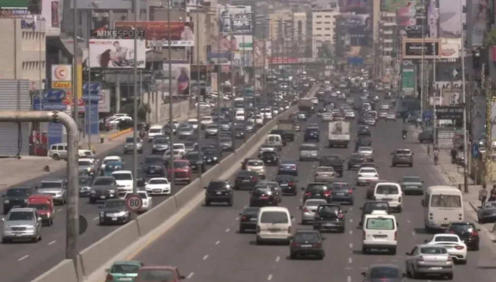 ازدحام في العاصمة بيروت.