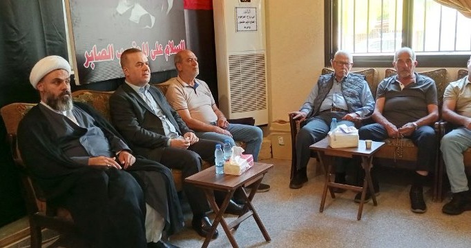 لقاء حسن فضالله. (الوكالة الوطنية)