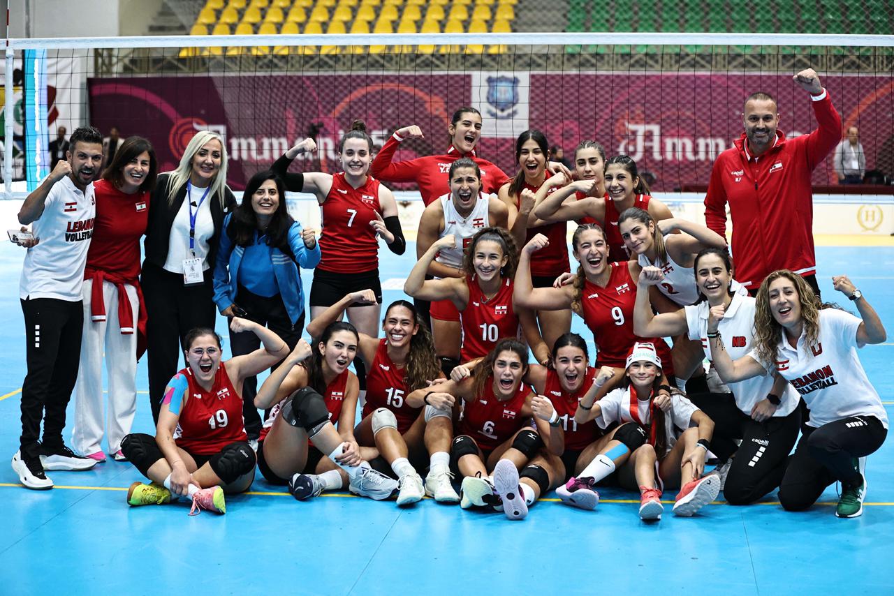 منتخب لبنان للسيّدات لكرة الطائرة. (وكالات)