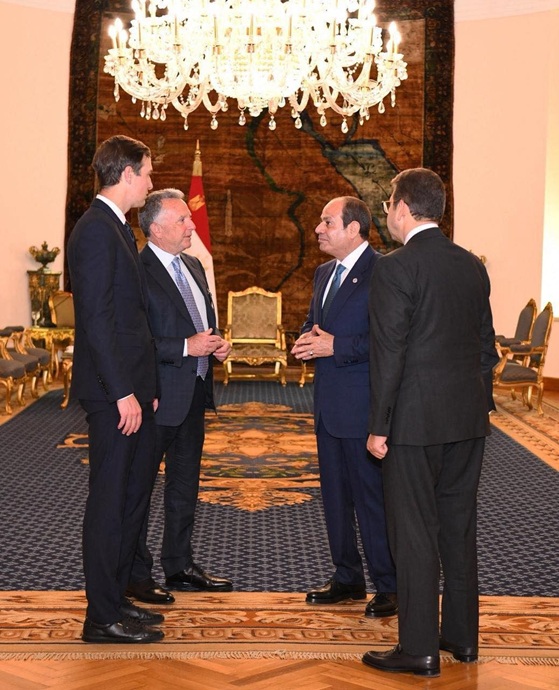 السيسي وويتكوف وكوشنير (مواقع)