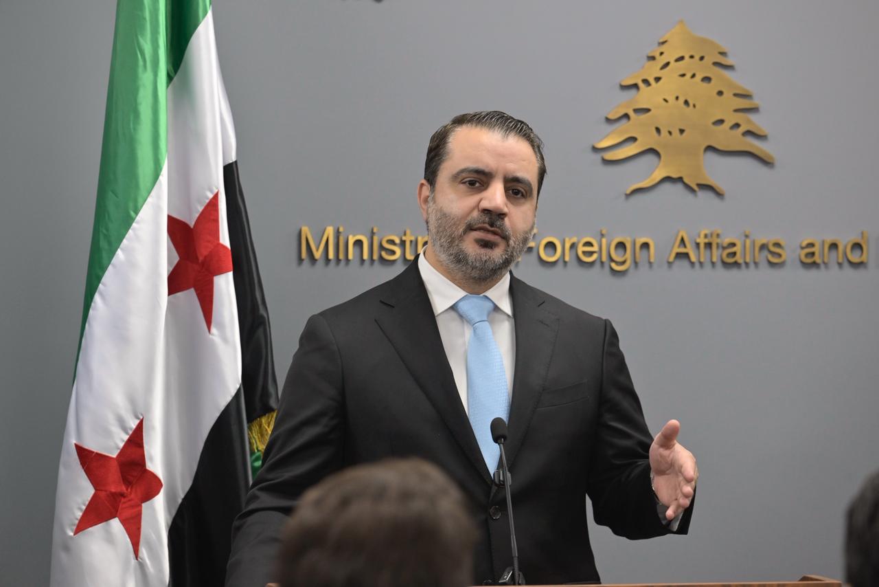 وزير الخارجية السوري أسعد الشيباني (نبيل اسماعيل)