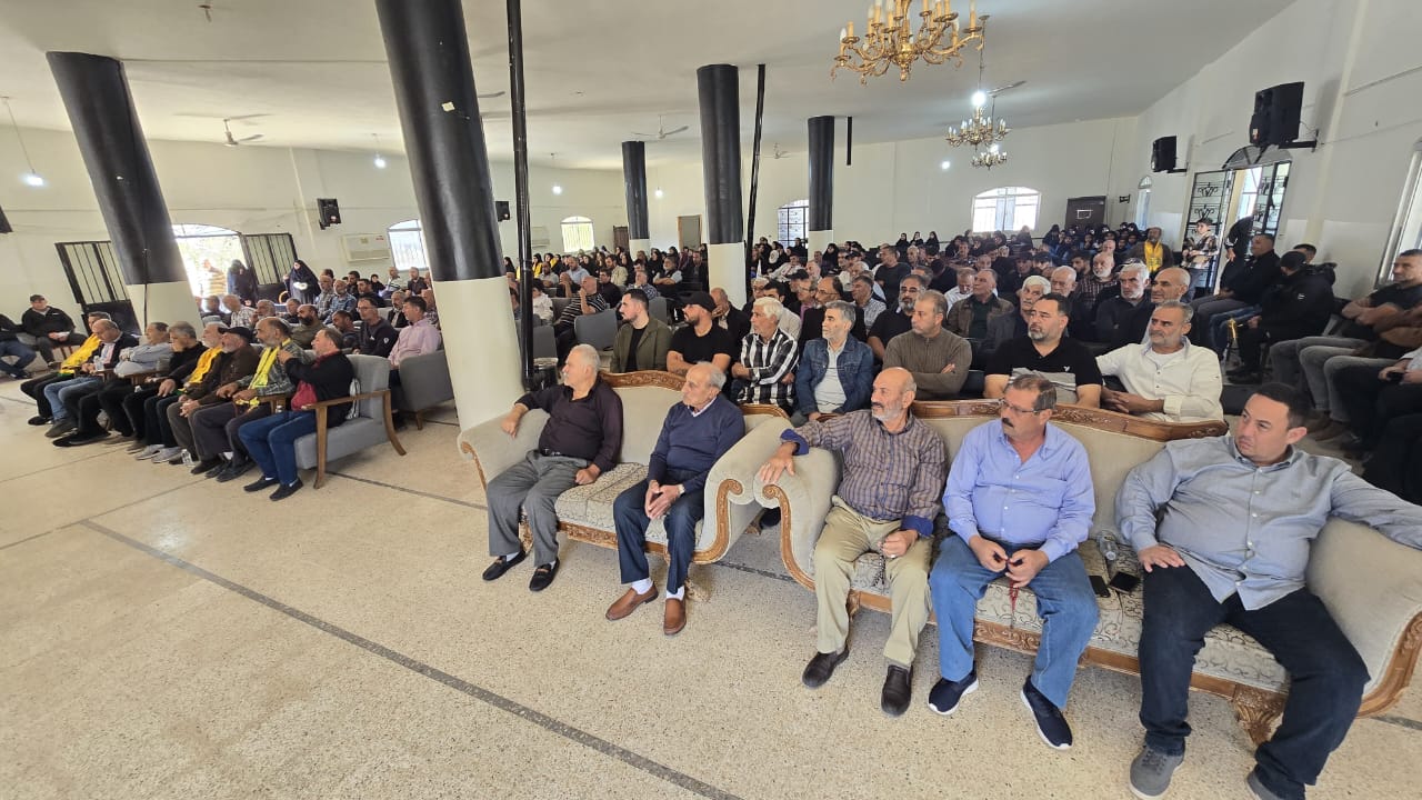 الحضور خلال كلمة الحاج حسن (لينا اسماعيل)