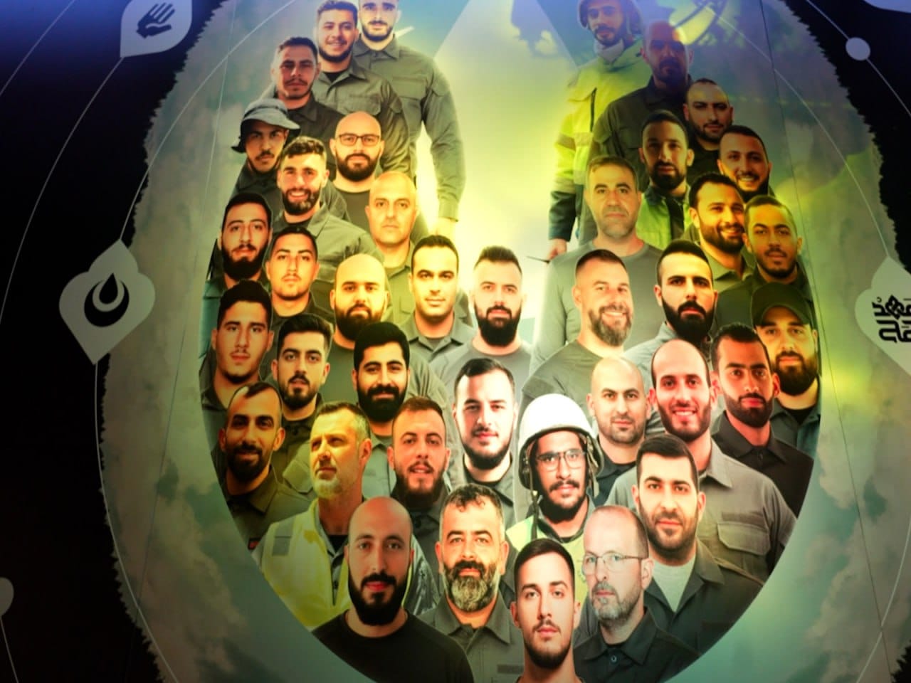 شهداء الدفاع المدني في الهيئة الصحية الإسلامية.