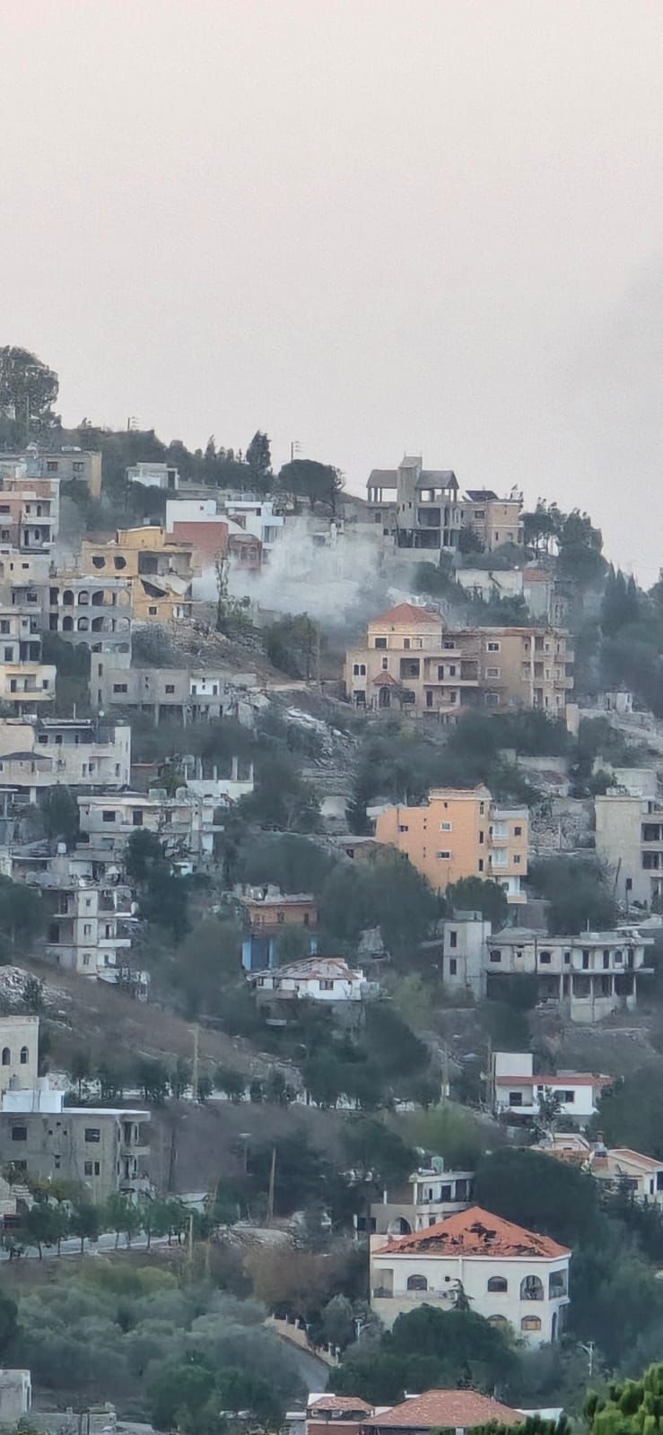 غارة على مدينة الخيام (تواصل اجتماعي).