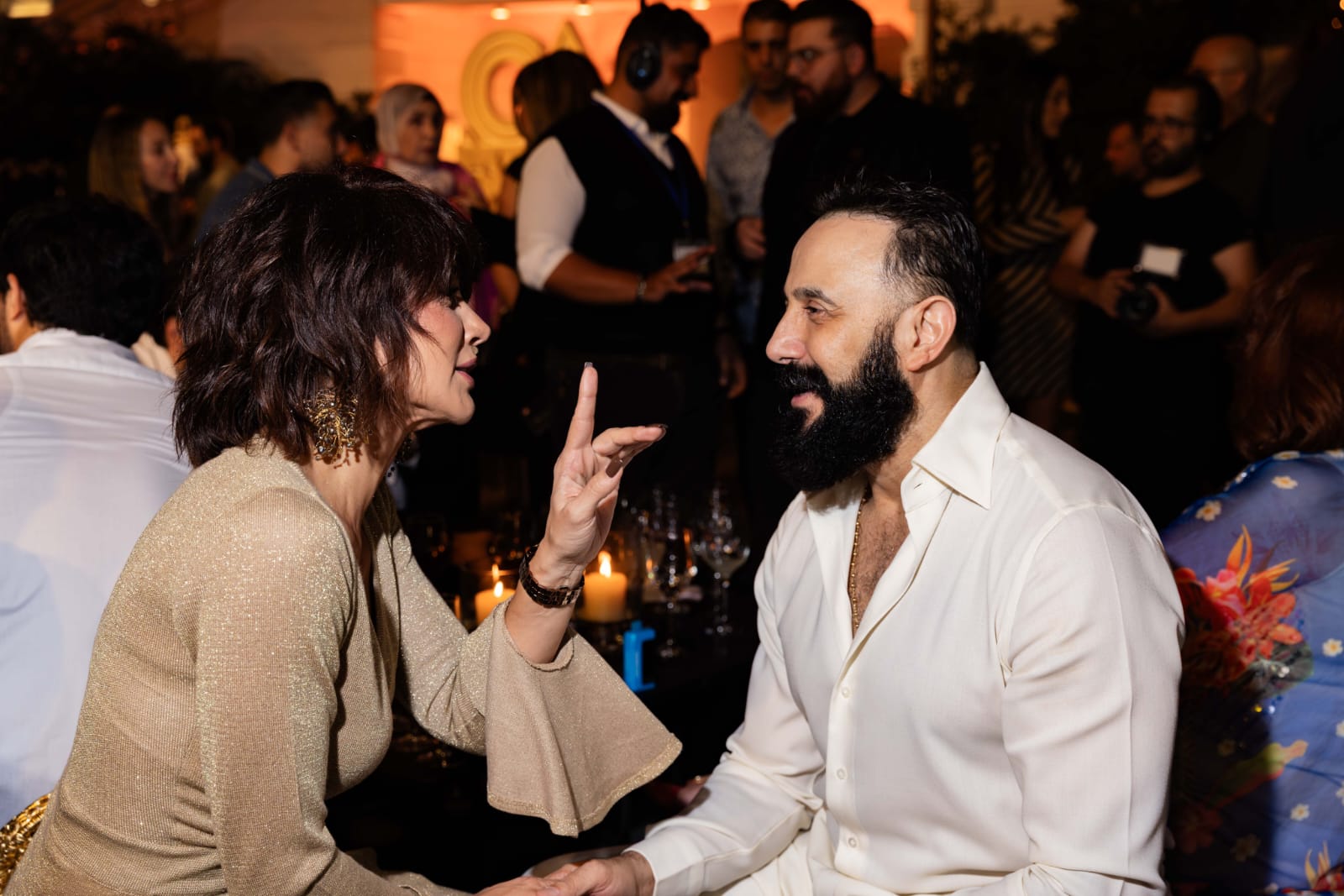 الممثل قصي خولي والممثلة كاريس بشار (النهار)