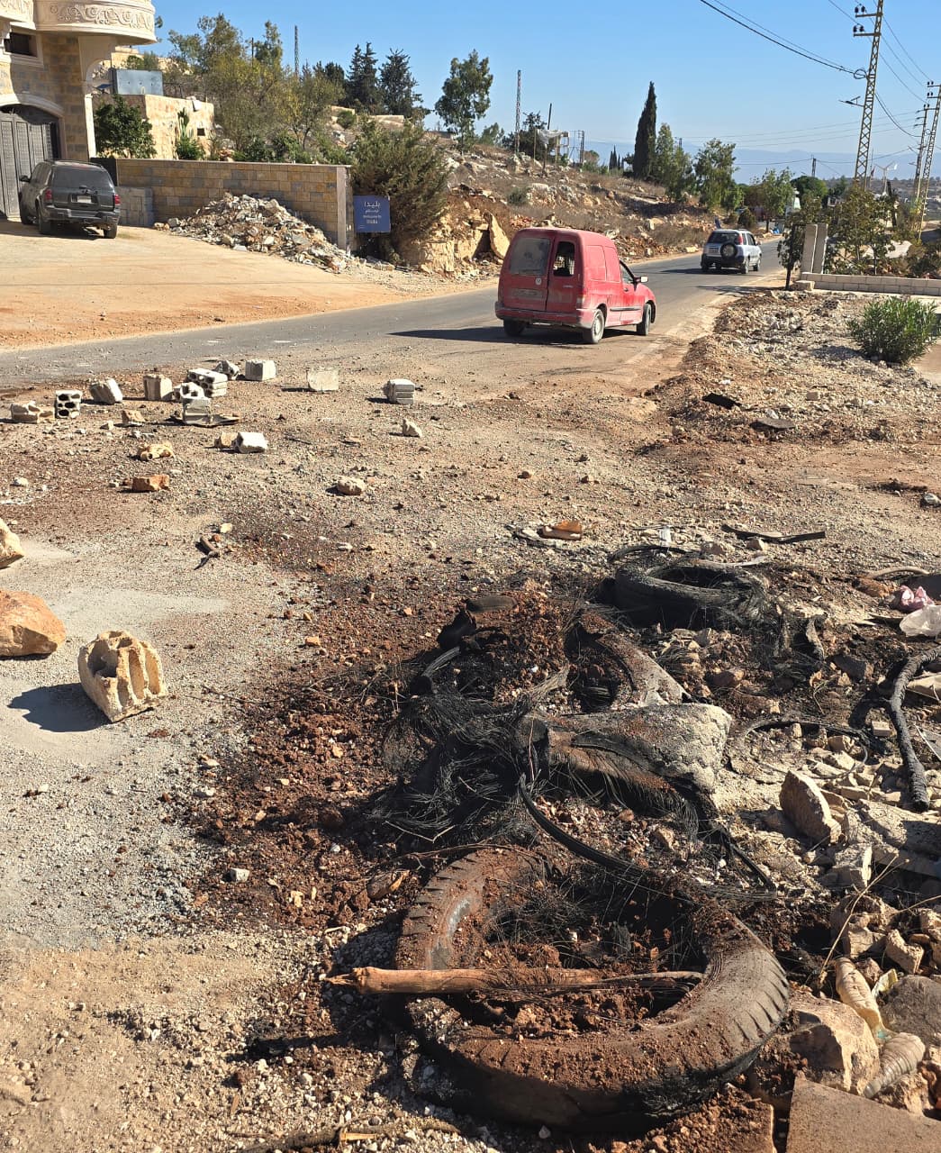 المدخل الجنوبي لبلدة بليدا جنوب لبنان. (أحمد منتش)