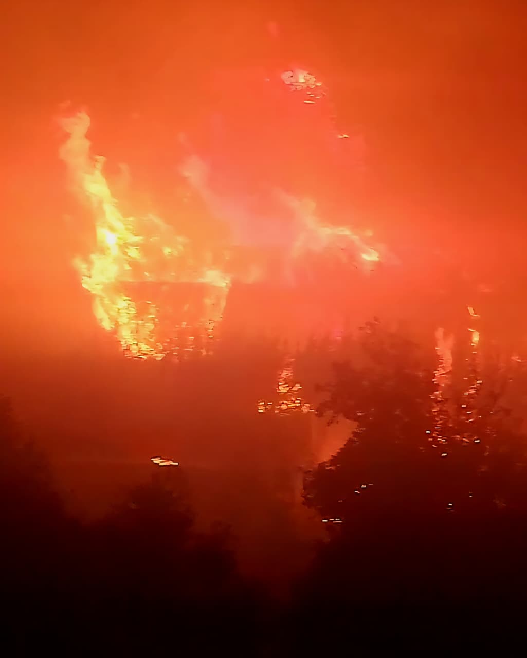 حريق كبير في أحراج عندقت – عكار. (النهار)