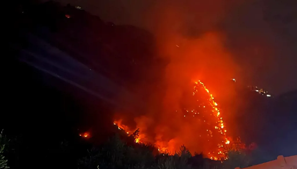 بالصور - تواصل حرائق الغابات وبساتين الزيتون في عكار... والنيران تقترب من المنازل