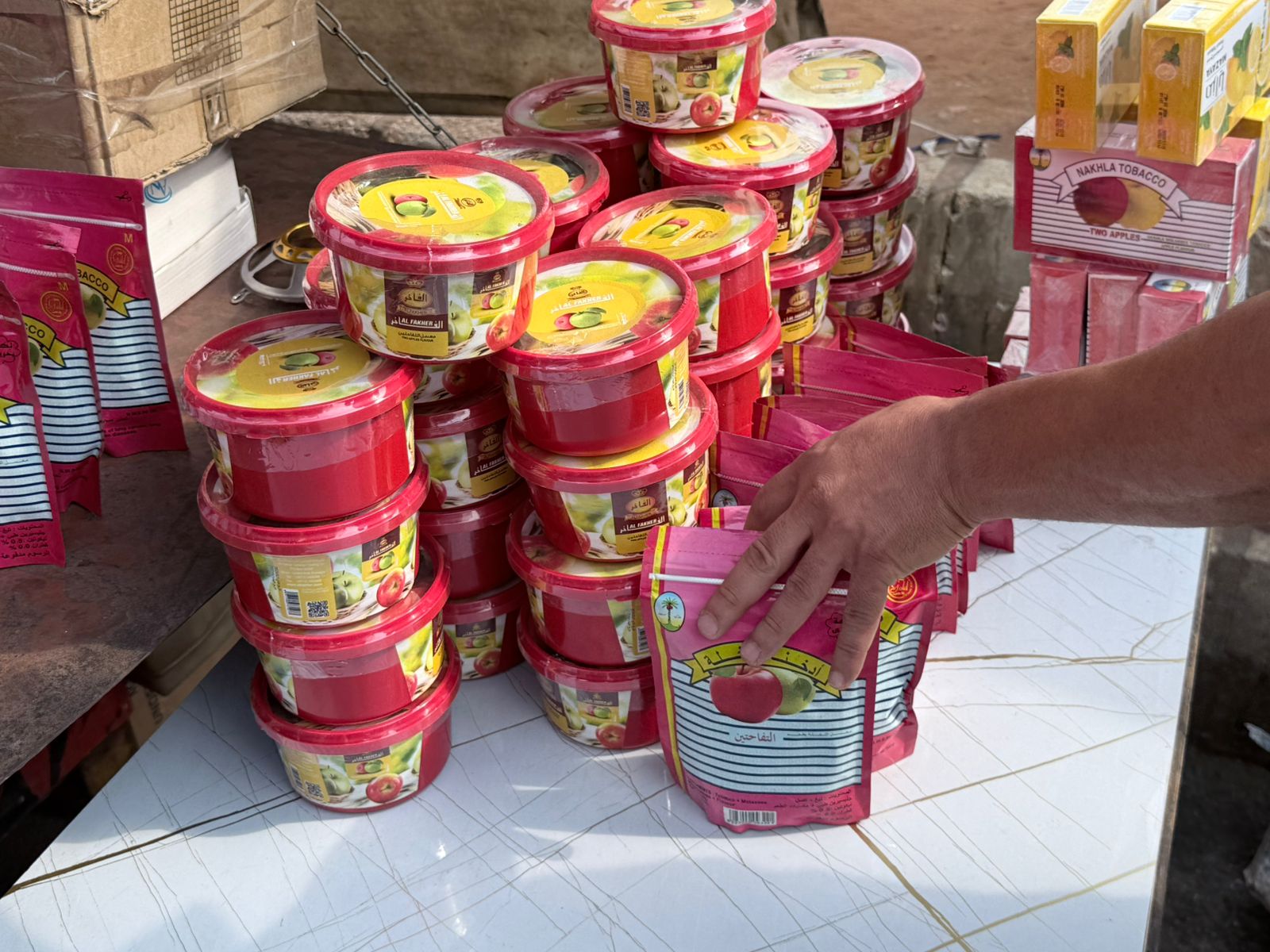 المضبوطات. (الريجي)