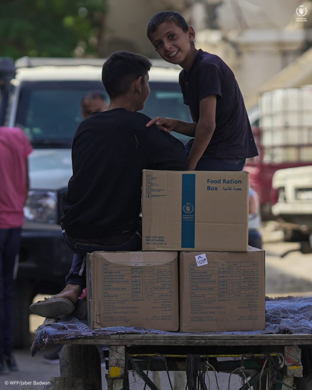 مساعدات غذائية في غزة (برنامج الأغذية العالمي في الولايات المتحدة).