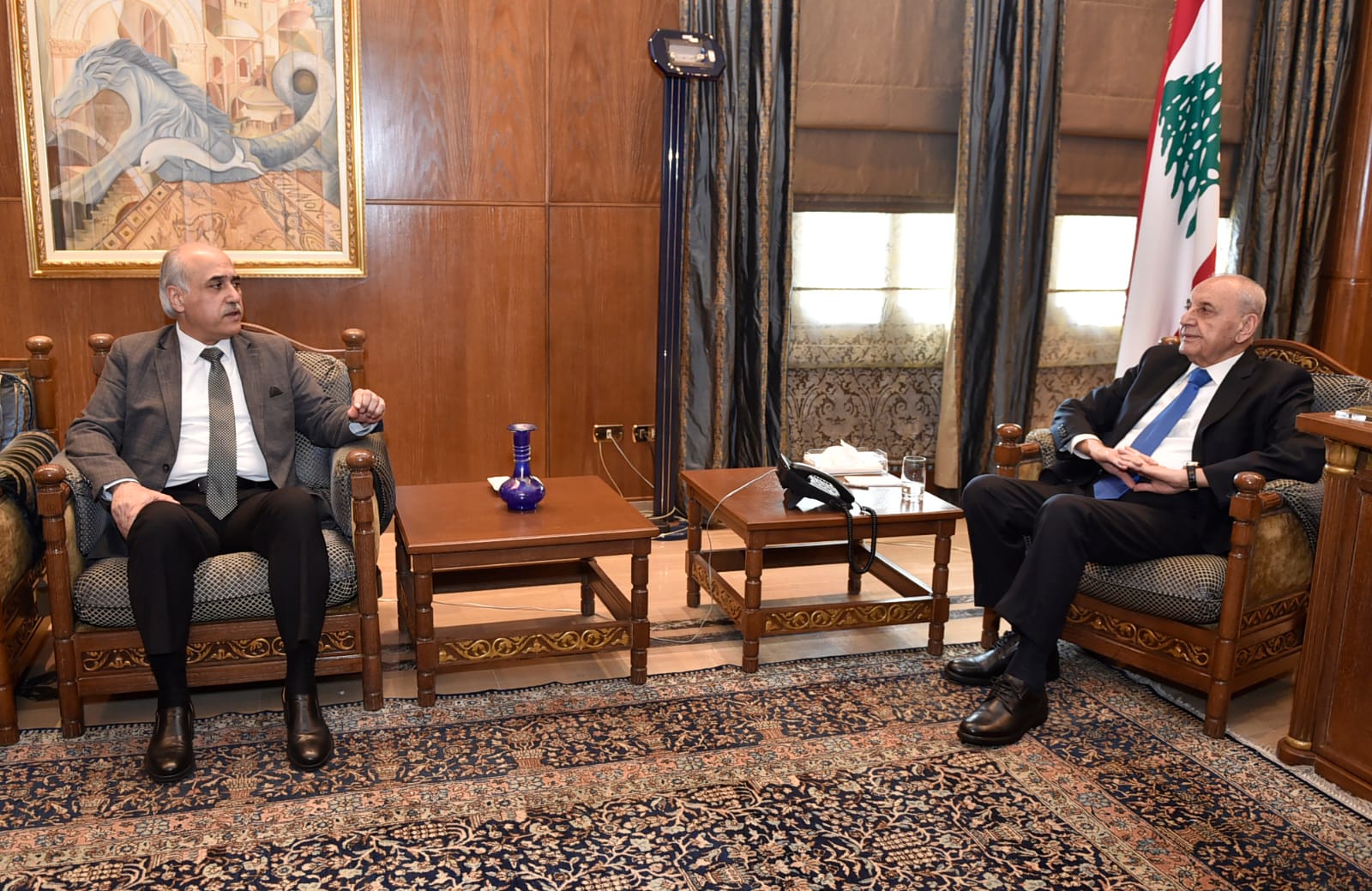 لقاء بري وأبو الحسن.