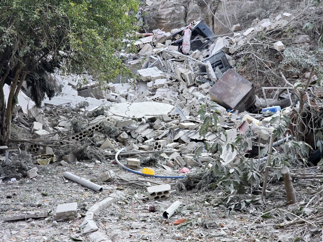 غارة بين طيرفلسيه والزرارية. (أحمد منتش)