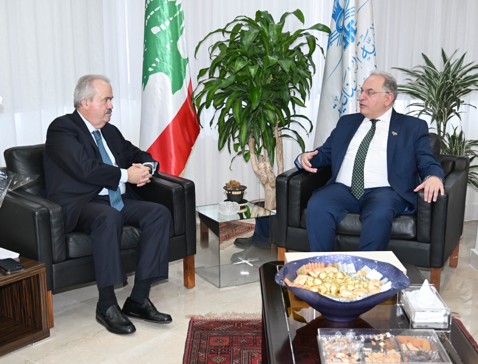 وزيرا المال اللبناني والسوري