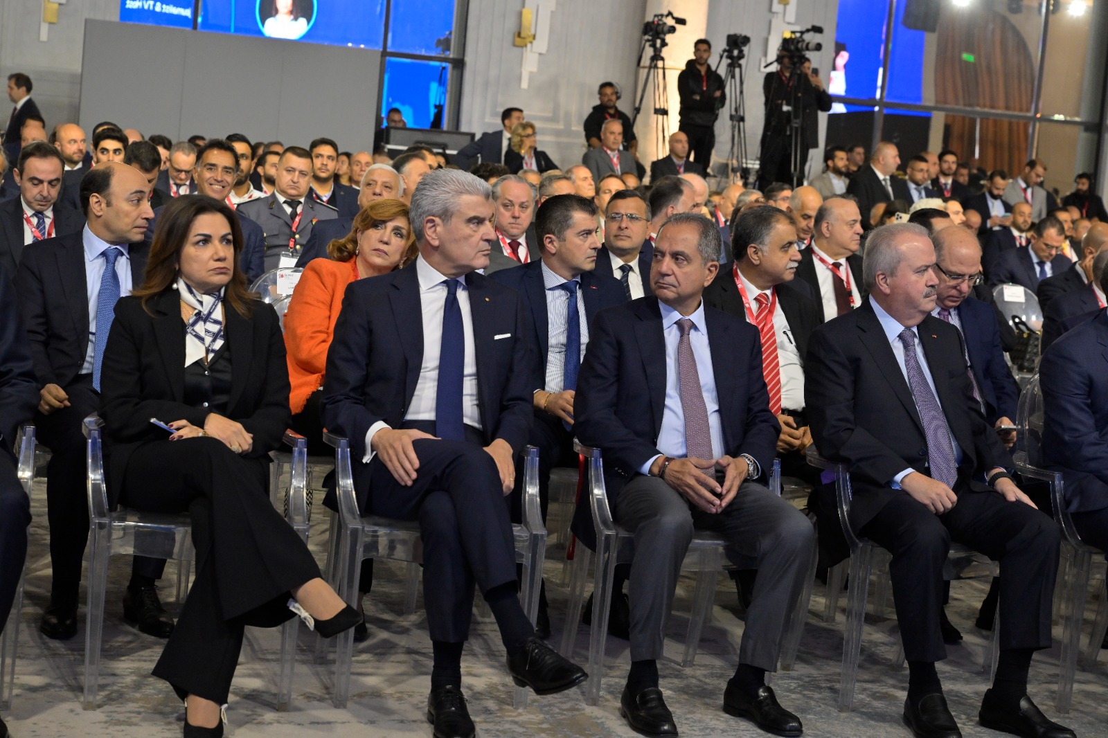 وزراء مشاركون في المؤتمر. (نبيل إسماعيل)