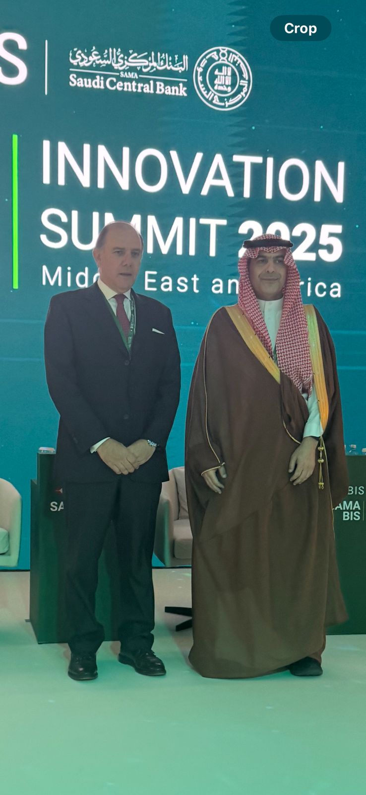 حاكم المصرف المركزي السعودي أيمن السياري وحاكم مصرف لبنان كريم سعيد (وحدة الإعلام والعلاقات العامة)