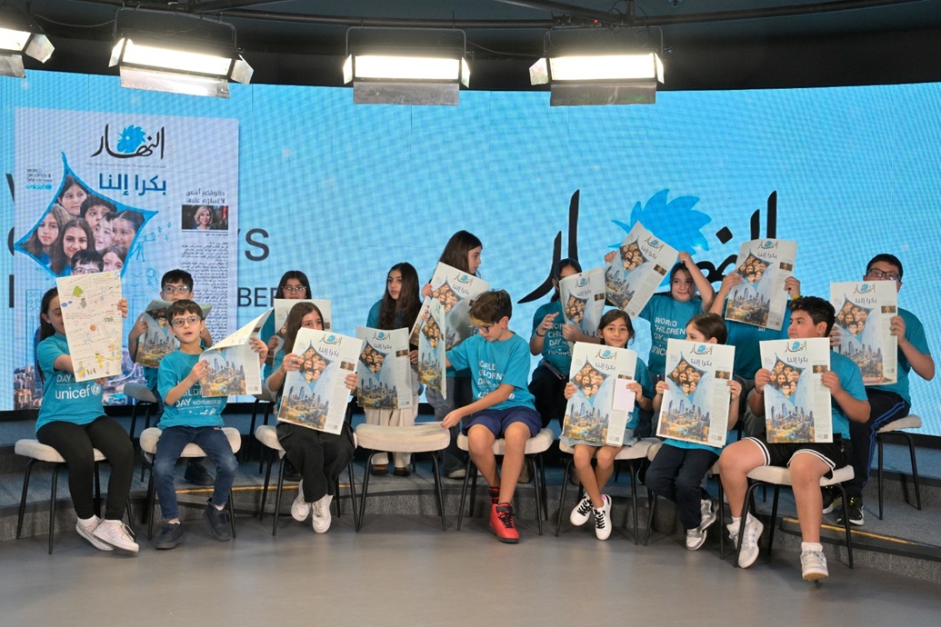 الأطفال المشاركون في الحفل (نبيل اسماعيل)