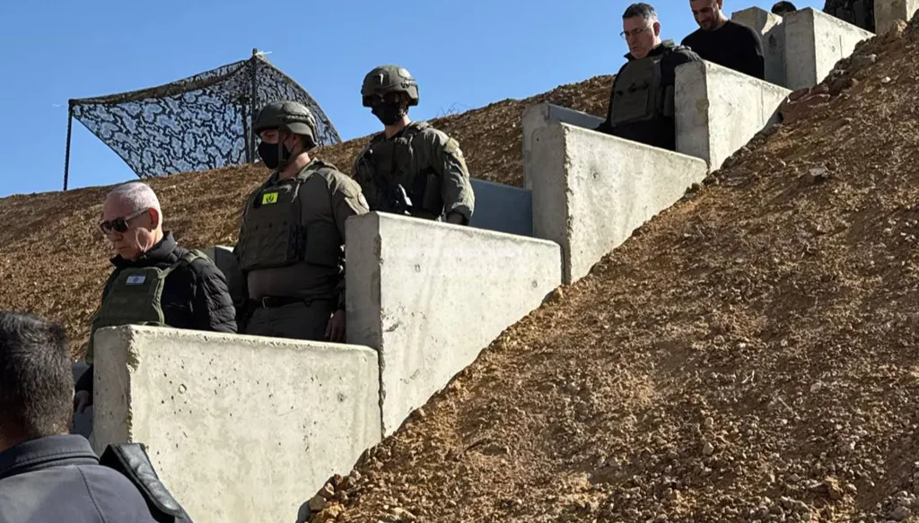 جولة لنتنياهو وكاتس في الأراضي السورية... وضبط شبكة لتهريب الأسلحة إلى إسرائيل (صور)