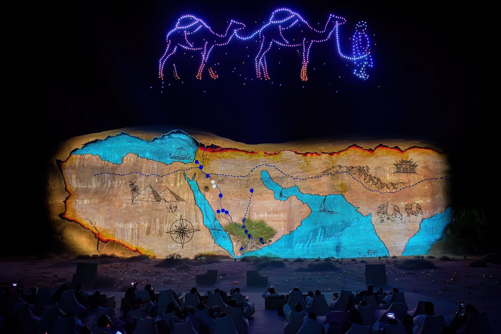 جانب من مهرجان الممالك القديمة 2025 في العُلا.